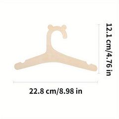 Wooden Bear Kids Hanger for Clothing Stores