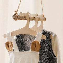 Wooden Bear Kids Hanger for Clothing Stores