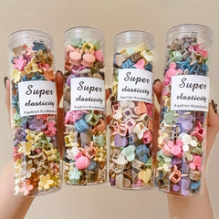 50pcs Flower Hair Claws & Heart Hair Clips Hair Accessories
