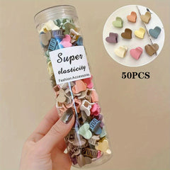 50pcs Flower Hair Claws & Heart Hair Clips Hair Accessories