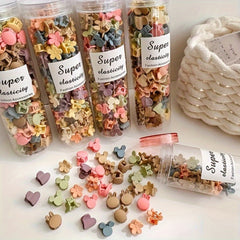 50pcs Flower Hair Claws & Heart Hair Clips Hair Accessories