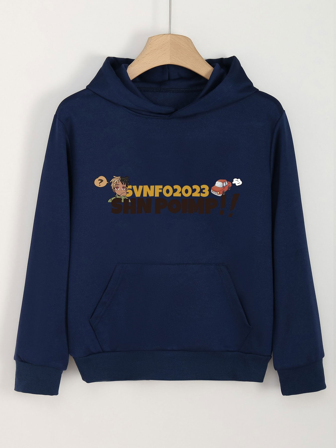 Girls Letter Print Hoodies Comfy Hooded Pullover With Pocket