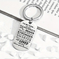 Stainless Steel Keychain Pendant Graduation Gift Men Women
