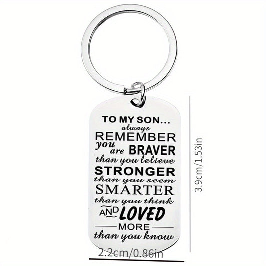 Stainless Steel Keychain Pendant Graduation Gift Men Women