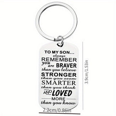 Stainless Steel Keychain Pendant Graduation Gift Men Women