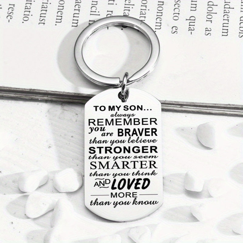 Stainless Steel Keychain Pendant Graduation Gift Men Women