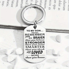 Stainless Steel Keychain Pendant Graduation Gift Men Women