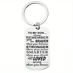 Stainless Steel Keychain Pendant Graduation Gift Men Women