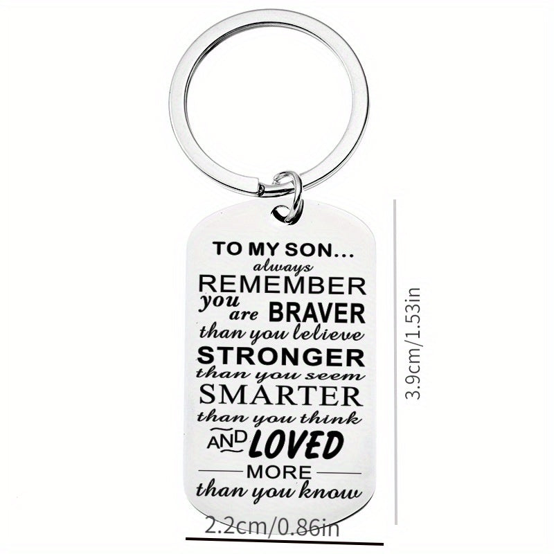 Stainless Steel Keychain Pendant Graduation Gift Men Women
