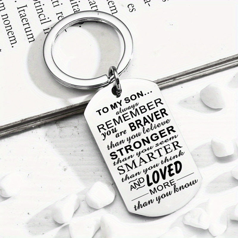 Stainless Steel Keychain Pendant Graduation Gift Men Women