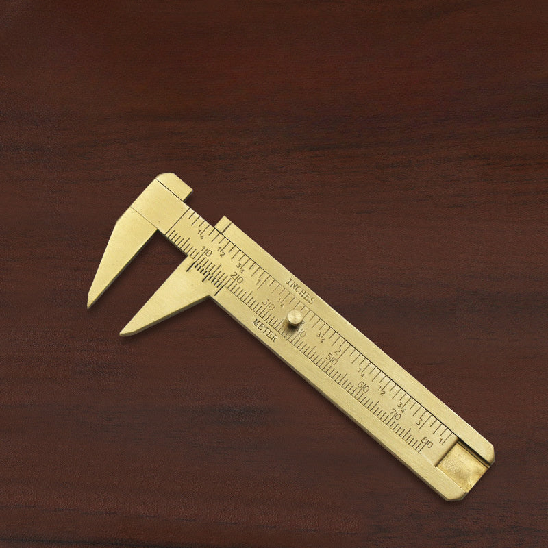 1pc Mini Copper Caliper Double Scale for Precision Measurement