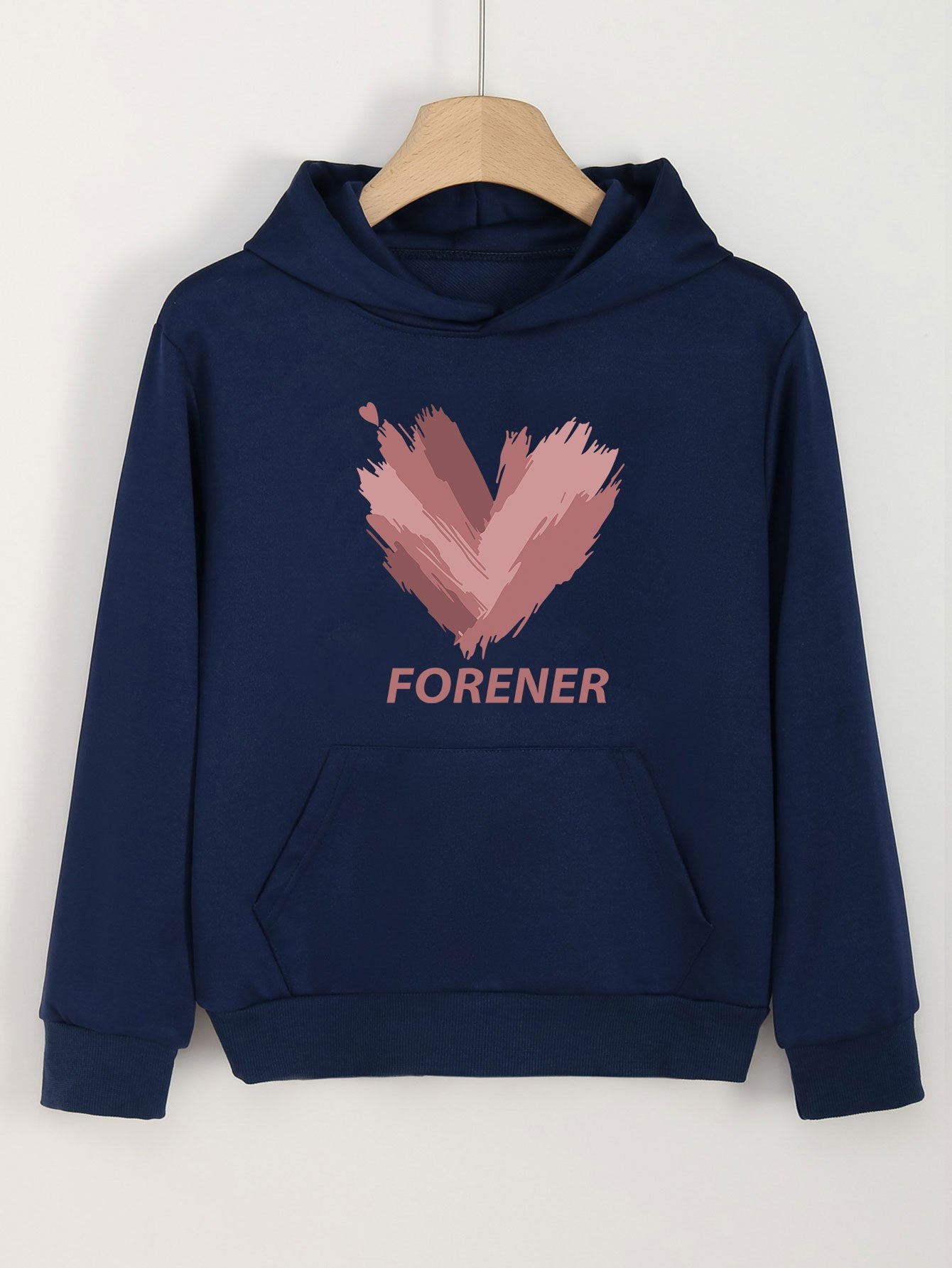 Girls Pastel Hoodies Comfy Pullover With Pocket Spring Fall Gift