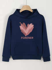 Girls Pastel Hoodies Comfy Pullover With Pocket Spring Fall Gift