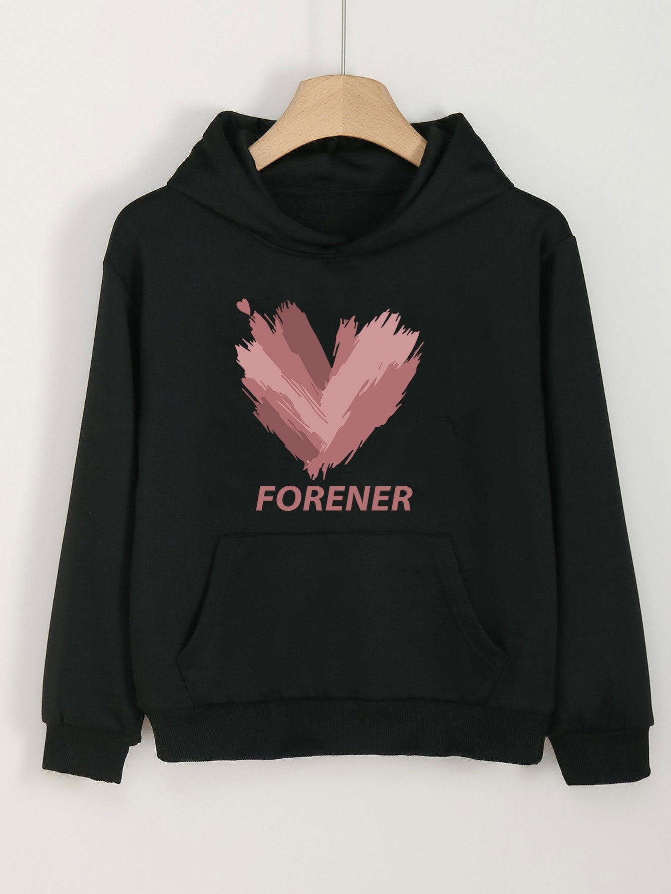 Girls Pastel Hoodies Comfy Pullover With Pocket Spring Fall Gift