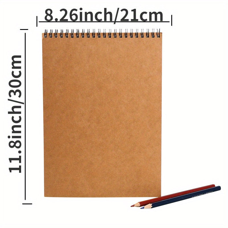 A4 Sketchbook Drawing Book Gouache Paper Thickened Coil Book