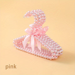 5pcs Artificial Pearl Hanger Small Bow Pet Accessories