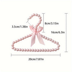 5pcs Artificial Pearl Hanger Small Bow Pet Accessories