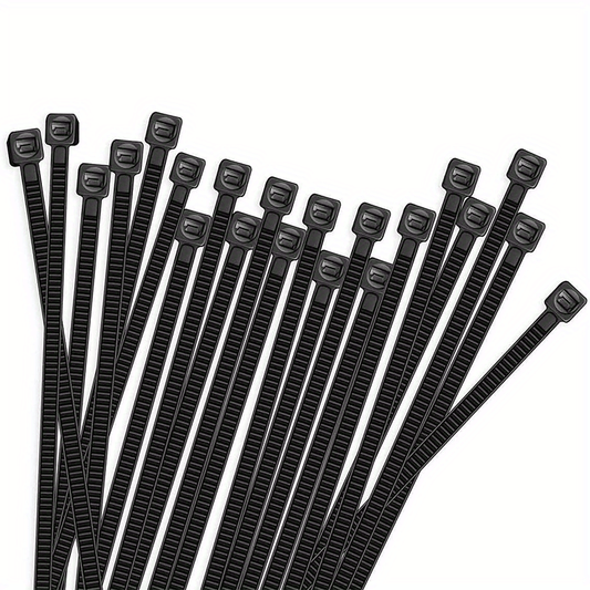 100pcs Heavy Duty Cable Zip Ties 25.4cm Self Locking Nylon Tie Wraps
