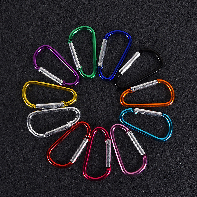 10pcs Metal Buckle Aluminum Water Bottle Buckle Outdoor Camping Hiking