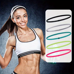 3pcs Elastic Yoga Headband For Sports Running And Fitness
