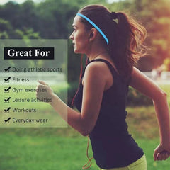 3pcs Elastic Yoga Headband For Sports Running And Fitness