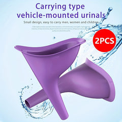 2pcs Portable Car Urinal for Outdoor Travel Female Urination Device