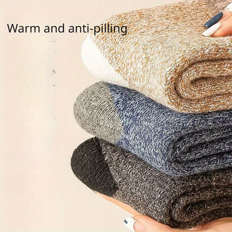 Men's Coldproof Wool Thermal Cashmere Mid calf Socks