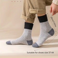 Men's Coldproof Wool Thermal Cashmere Mid calf Socks