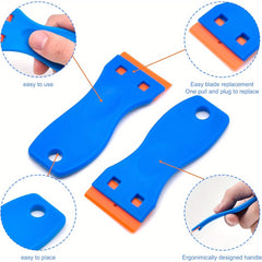 108pcs Plastic Razor Blade Scraper Label Decal Remover Tool