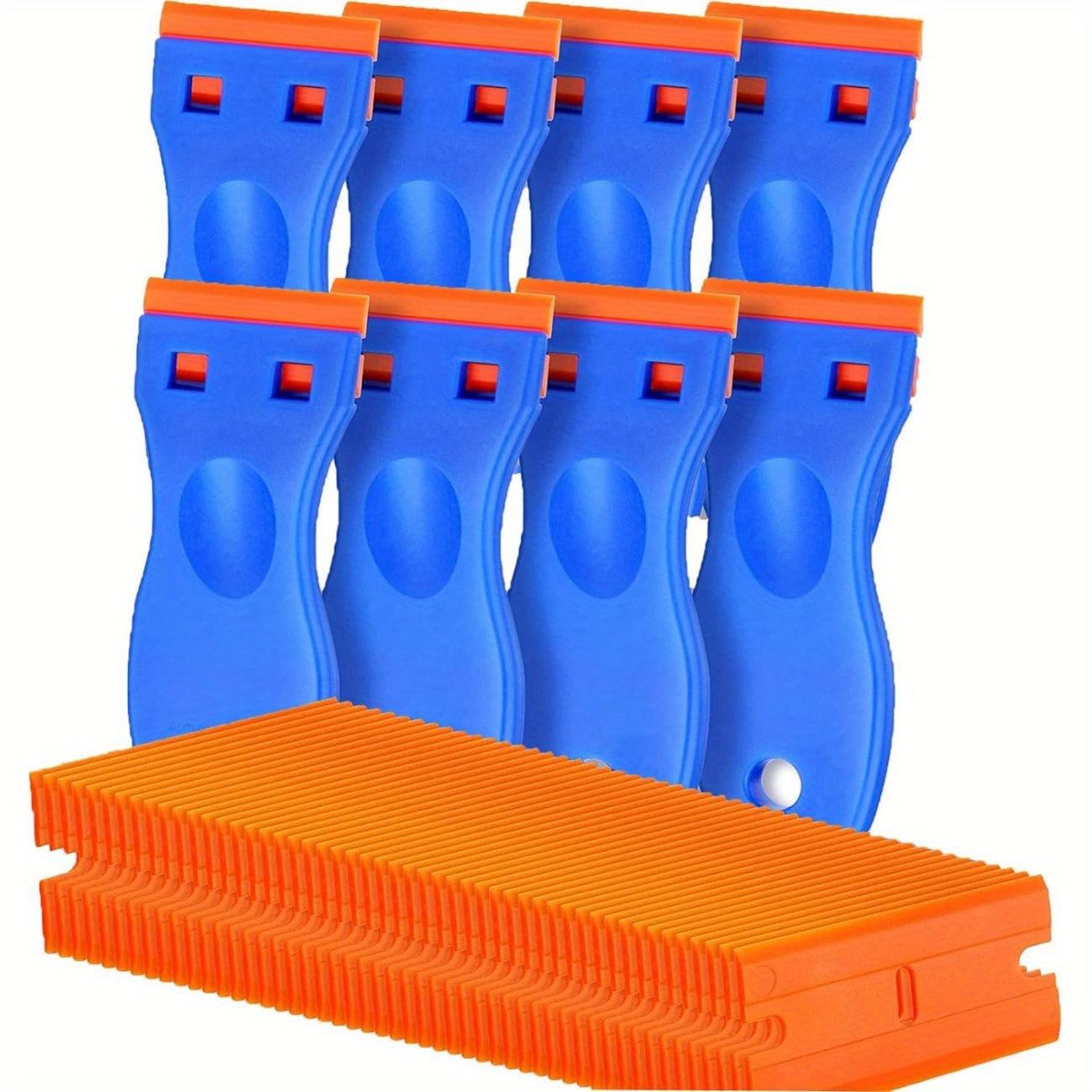 108pcs Plastic Razor Blade Scraper Label Decal Remover Tool