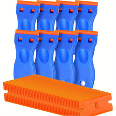 108pcs Plastic Razor Blade Scraper Label Decal Remover Tool