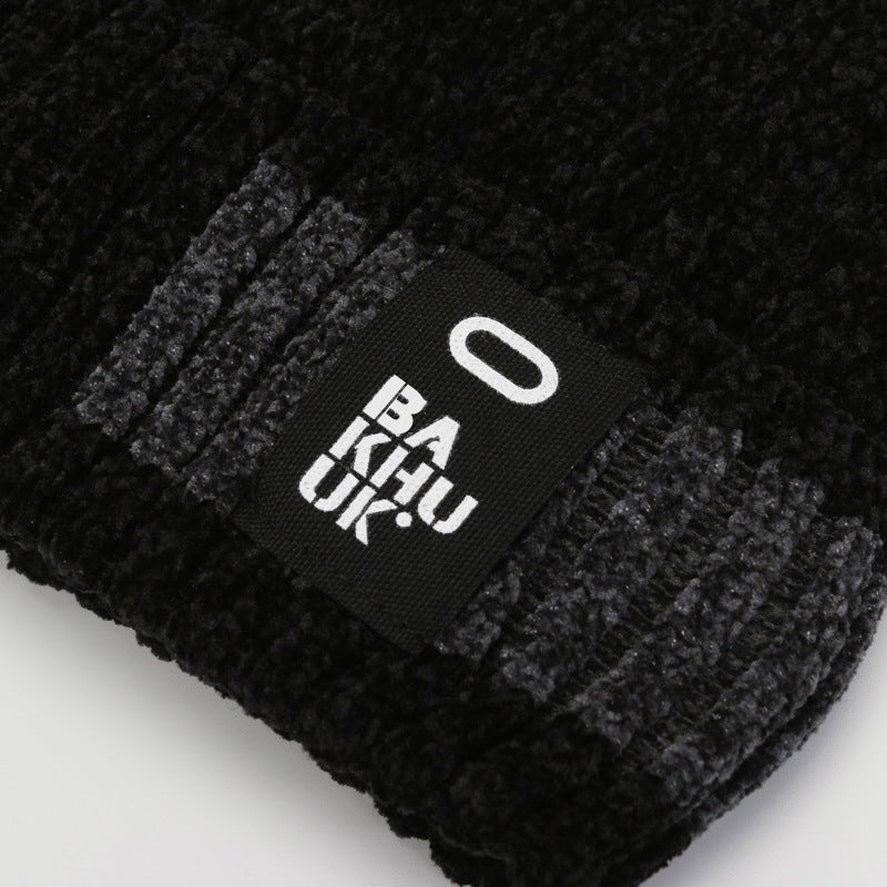 Men's Winter Thickened Knitted Beanie Hat