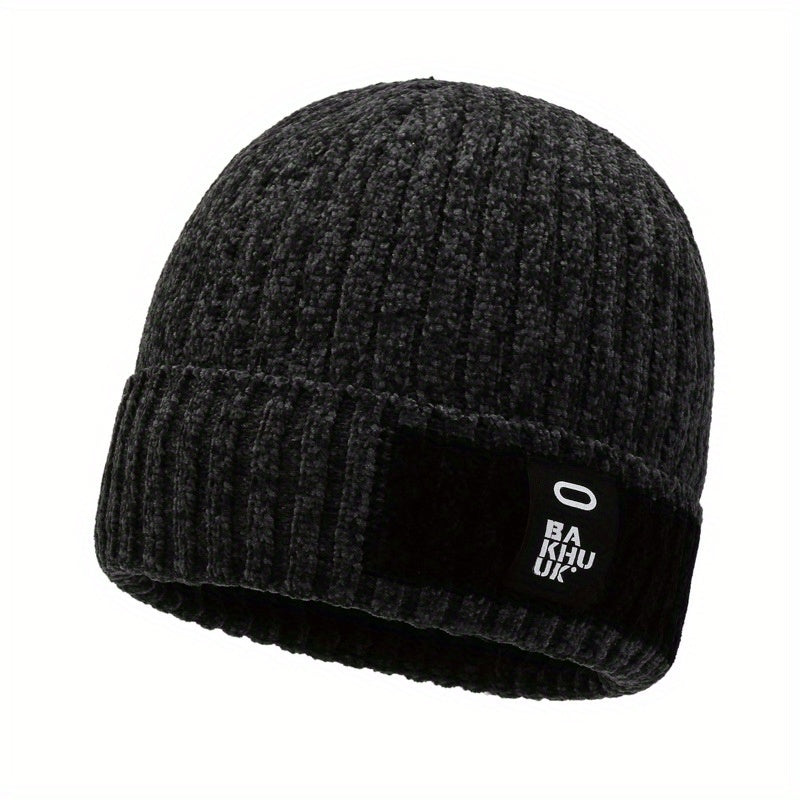 Men's Winter Thickened Knitted Beanie Hat
