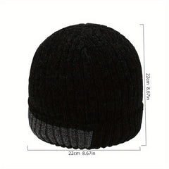 Men's Winter Thickened Knitted Beanie Hat