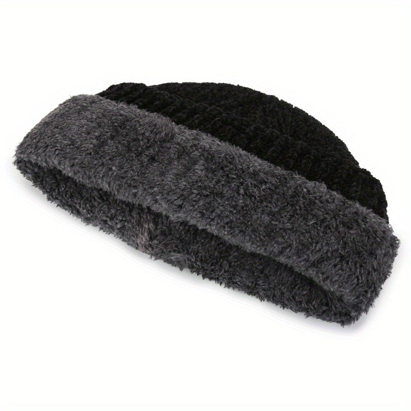 Men's Winter Thickened Knitted Beanie Hat