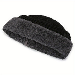 Men's Winter Thickened Knitted Beanie Hat
