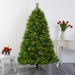 Christmas Green Flocking Artificial Cedar Tree for Home Decor