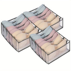 Underwear Drawer Storage Box Set, Panties & Bra Organizer