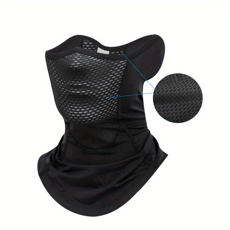 Breathable Outdoor Mask UPF50 Half Face Mask Neck Gaiter For Sports Cycling