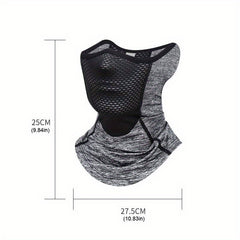 Breathable Outdoor Mask UPF50 Half Face Mask Neck Gaiter For Sports Cycling