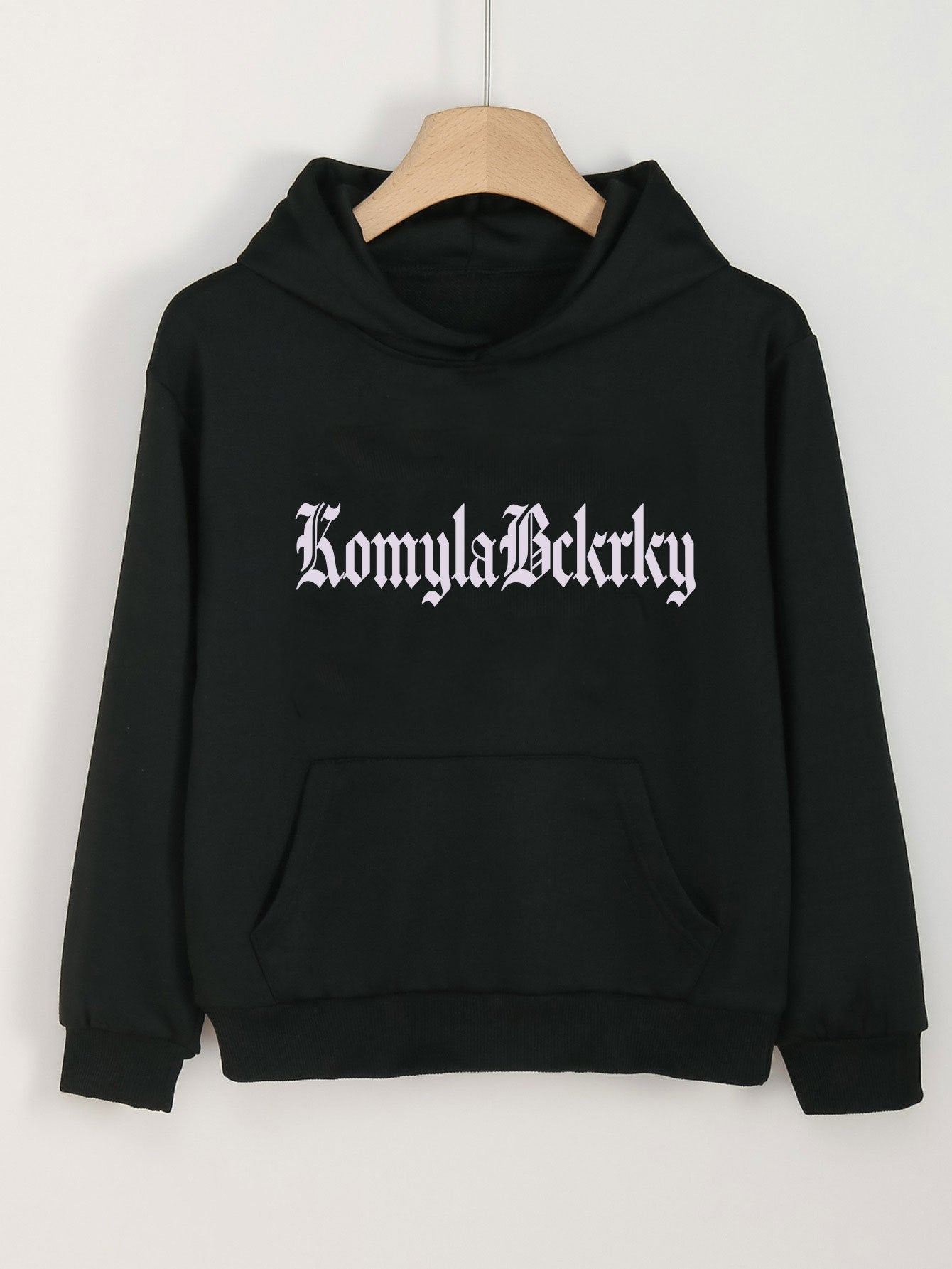 Girls Alphabets Pattern Hooded Sweatshirt for Spring and Autumn