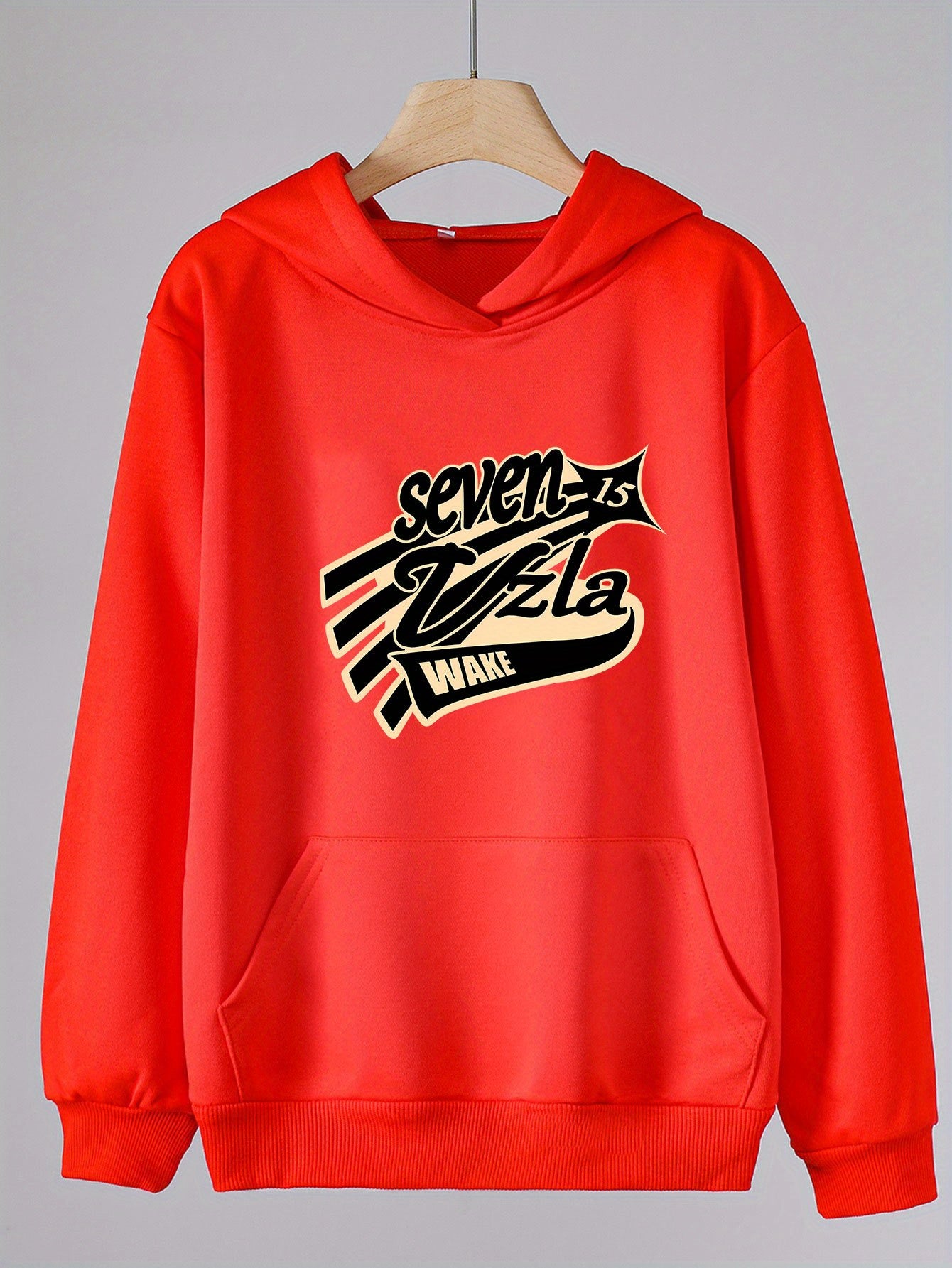 Girls Cartoon Alphabets Pattern Hooded Sweatshirt for Spring and Autumn
