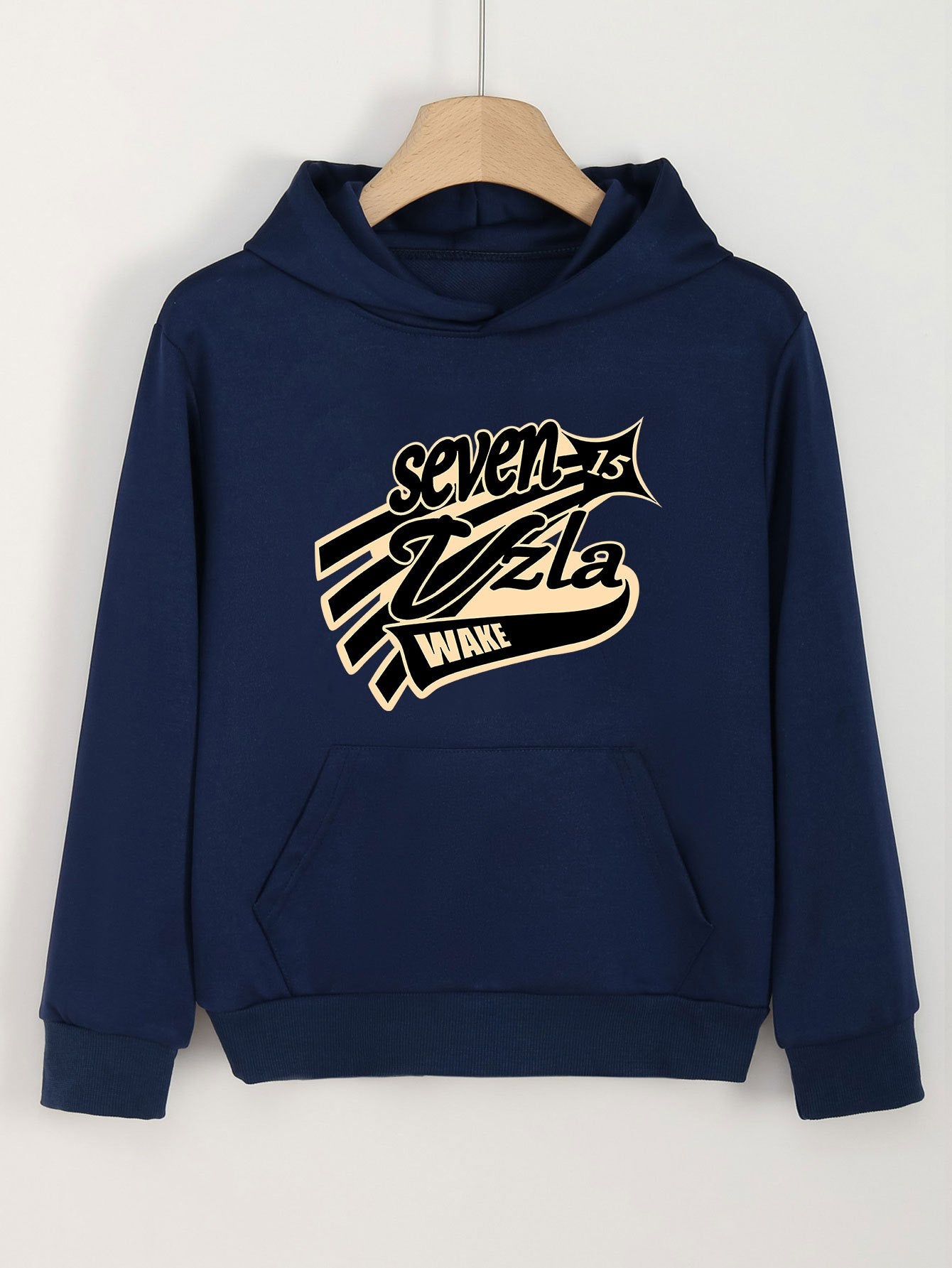 Girls Cartoon Alphabets Pattern Hooded Sweatshirt for Spring and Autumn