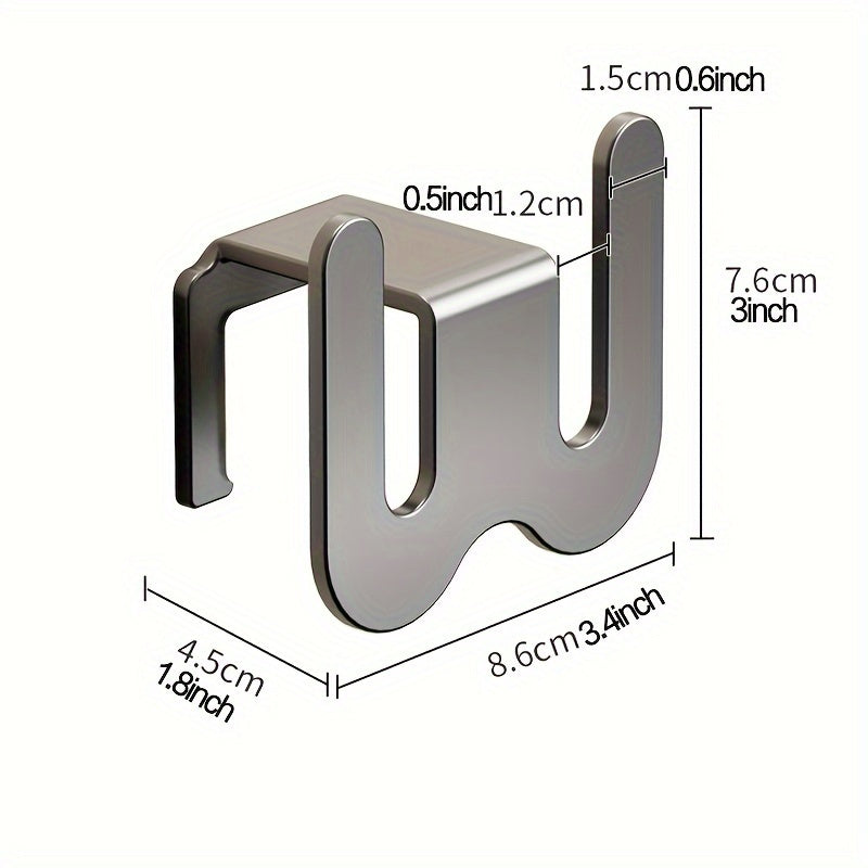 Bathroom Slipper Rack Metal Wall Hanging Storage No Punching