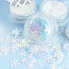 6pcs Resin Pigment Snowflakes Glitter Sequins DIY Resin Fille
