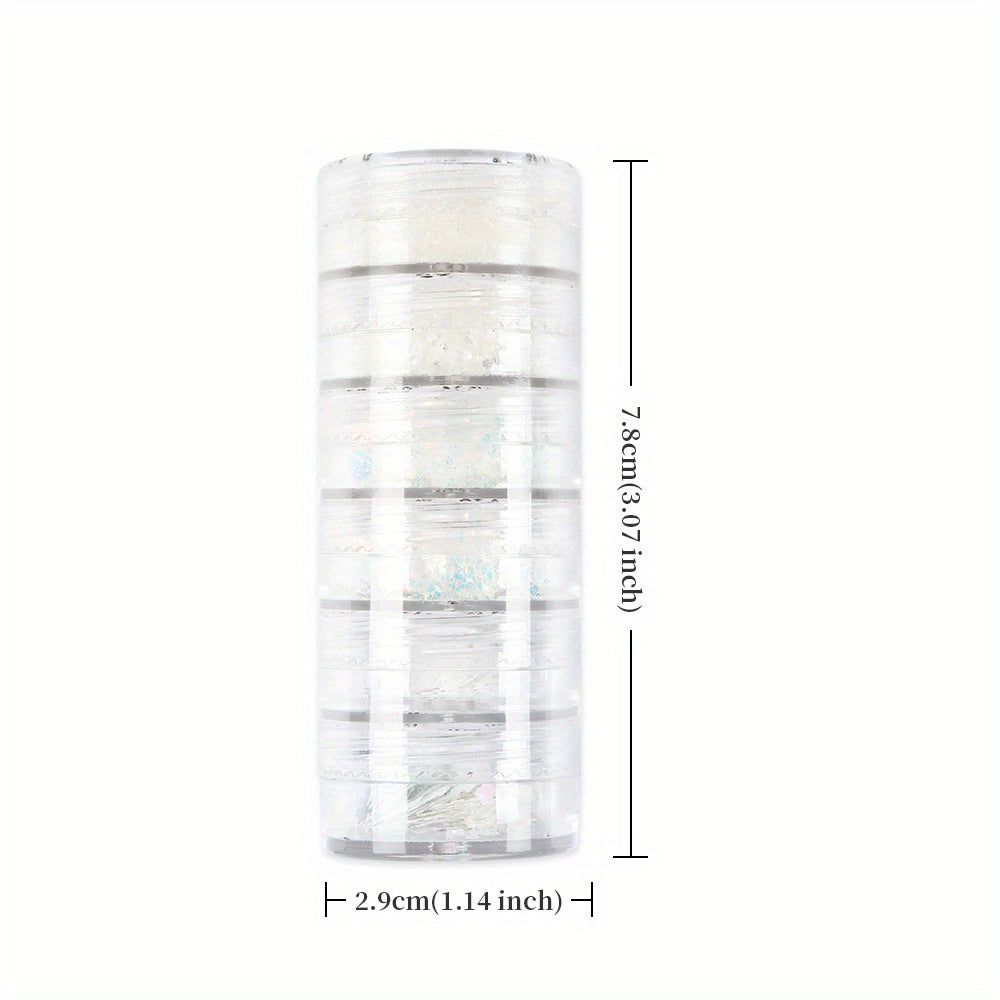 6pcs Resin Pigment Snowflakes Glitter Sequins DIY Resin Fille