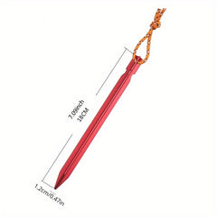 5pcs Aluminum Tent Stakes Hiking Camping Outdoor Travel Sand Accessories