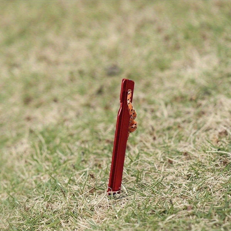 5pcs Aluminum Tent Stakes Hiking Camping Outdoor Travel Sand Accessories