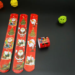 12pcs Christmas Snap Bracelets Party Favors Supplies Decoration