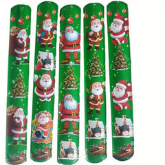 12pcs Christmas Snap Bracelets Party Favors Supplies Decoration